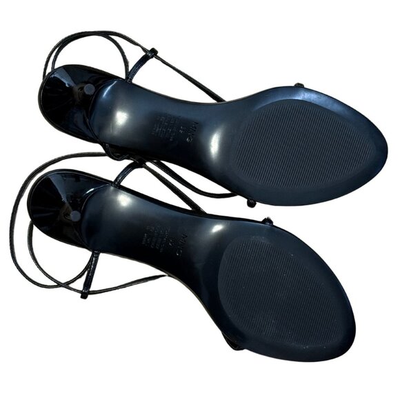 MANGO MNG Heeled Strappy Sandals Thin Strap Kitten $80 NWOB 39 - Picture 4 of 7